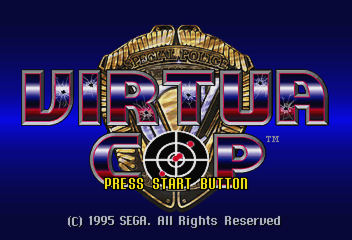  버추어 캅 Virtua Cop USA (세가 새턴 - SS) 건슈팅 게임