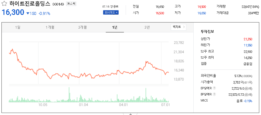 하이트진로홀딩스