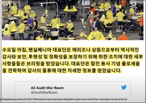  아리조나 포렌식 감사...10일 후 종료...놀라운 결과...PA GA로 확산