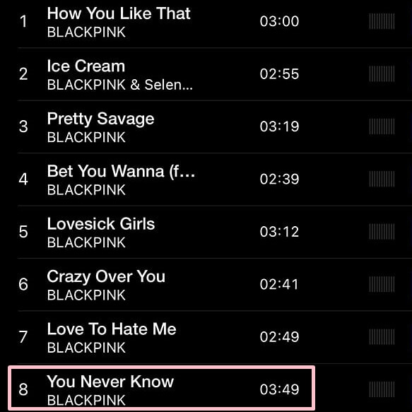  블랙핑크 BLACKPINK - You Never Know(+가사해석)