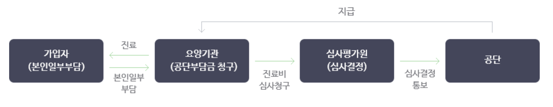 노인장기요양보험 요양급여 지급 체계도