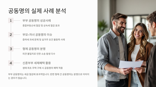 공동명의 실제 사례 분석