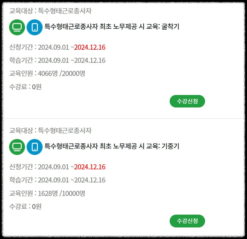 특수형태 근로자의 종류와 목적