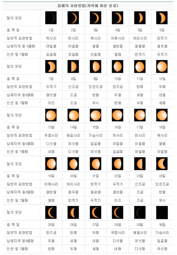 조석인력 이미지