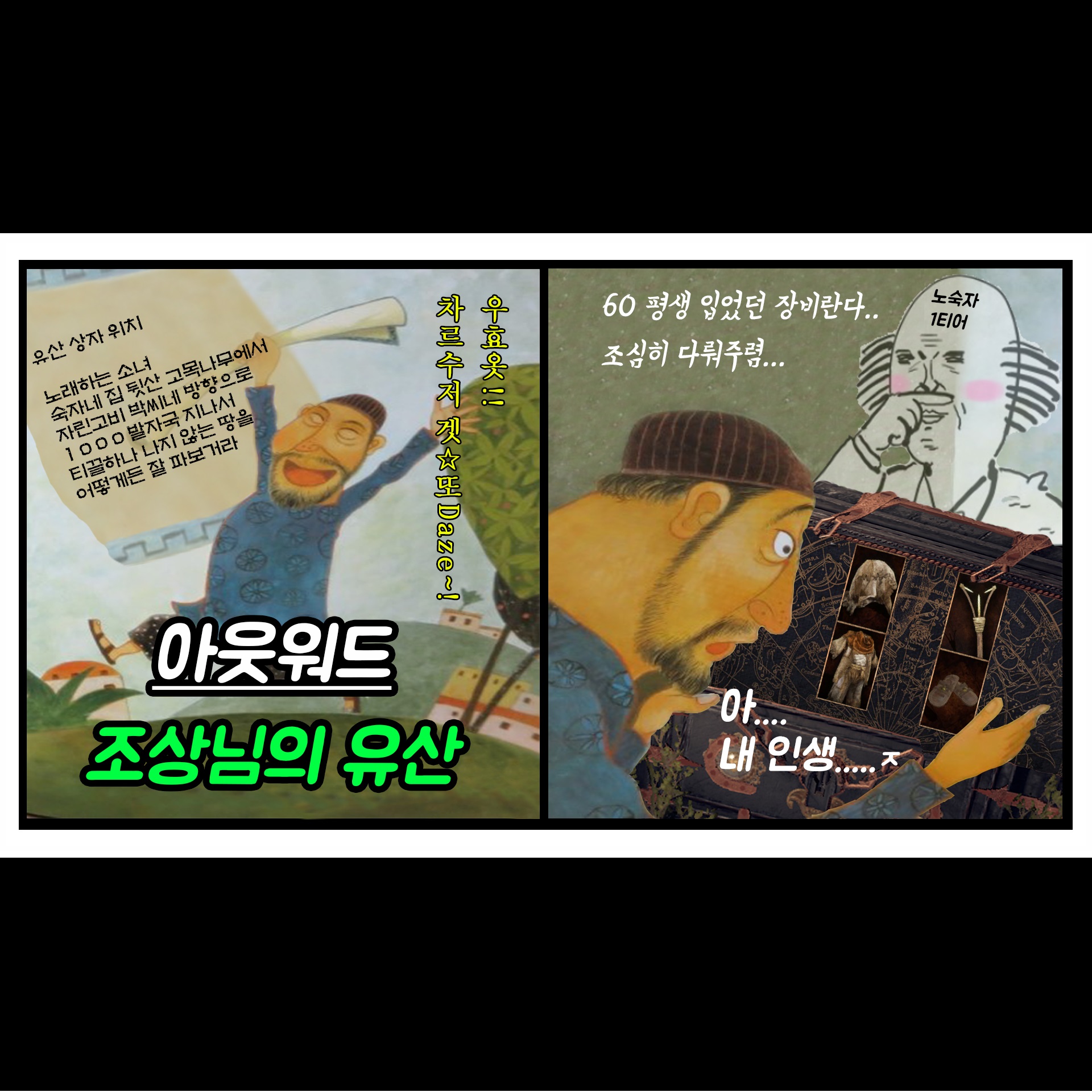  아웃워드(outward) 유산 상자 위치 및 공략(계승 방법, 업그레이드 가능 아이템 목록)