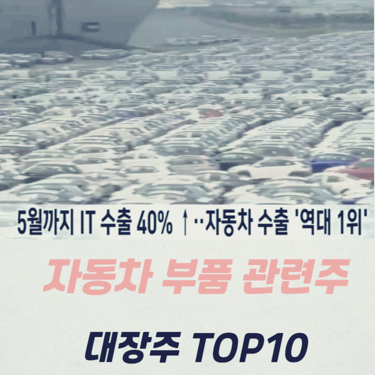 자동차 부품 관련주 대장주 테마주 수혜주 TOP10