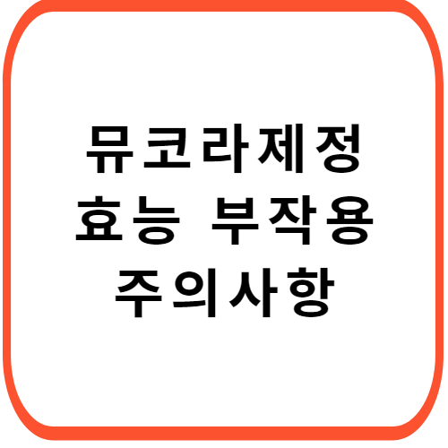 뮤코라제정-성분-효능-부작용-썸네일