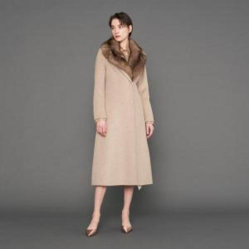 사바티에 세이블카라캐시미어롱코트 L4516SFS