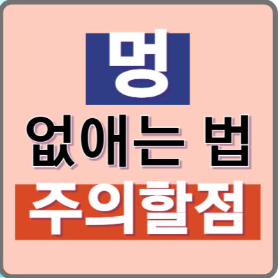 여름맞이 필수 정보! 신경 쓰이는 멍, 빨리 없애는 법 총정리 &amp; 주의점