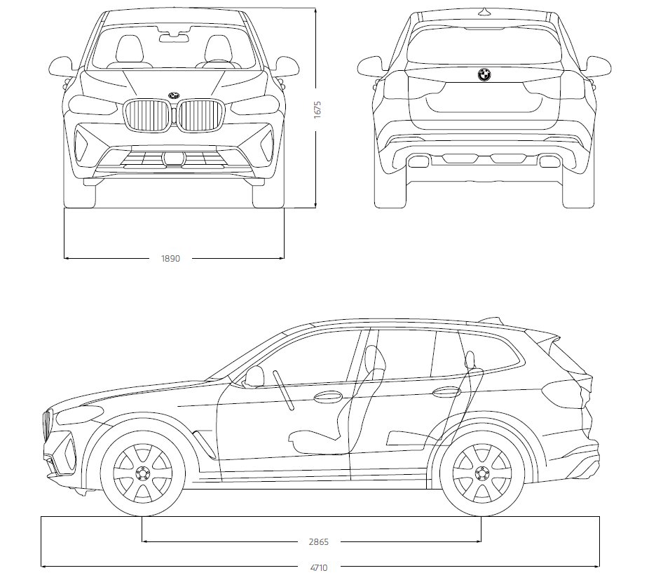 BMW X3 크기 제원표