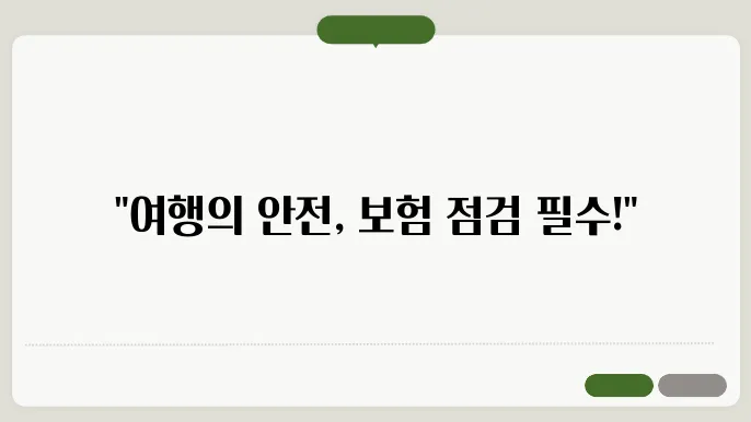 해외여행 전 반드시 확인할 본타 체크리슨