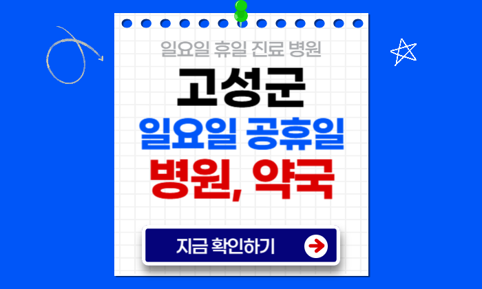 고성군 일요일 진료 병원