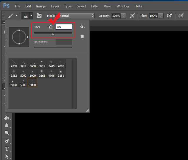 포토샵 브러쉬 크기 조절