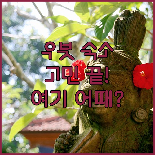 우붓 숙소 고민 끝! 베를리마 우든 
