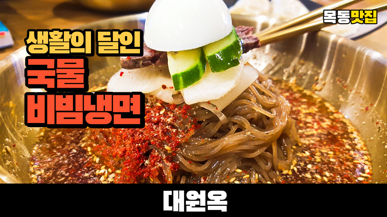  생활의달인 비빔냉면 대원옥을 행복한백화점 목동맛집 백년가게에서 만나다