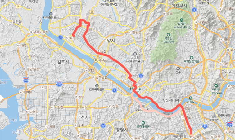  [광역]9711A 버스 노선, 시간표 : 고양,일산 킨텍스, 마두역, 신사역, 강남역, 양재역