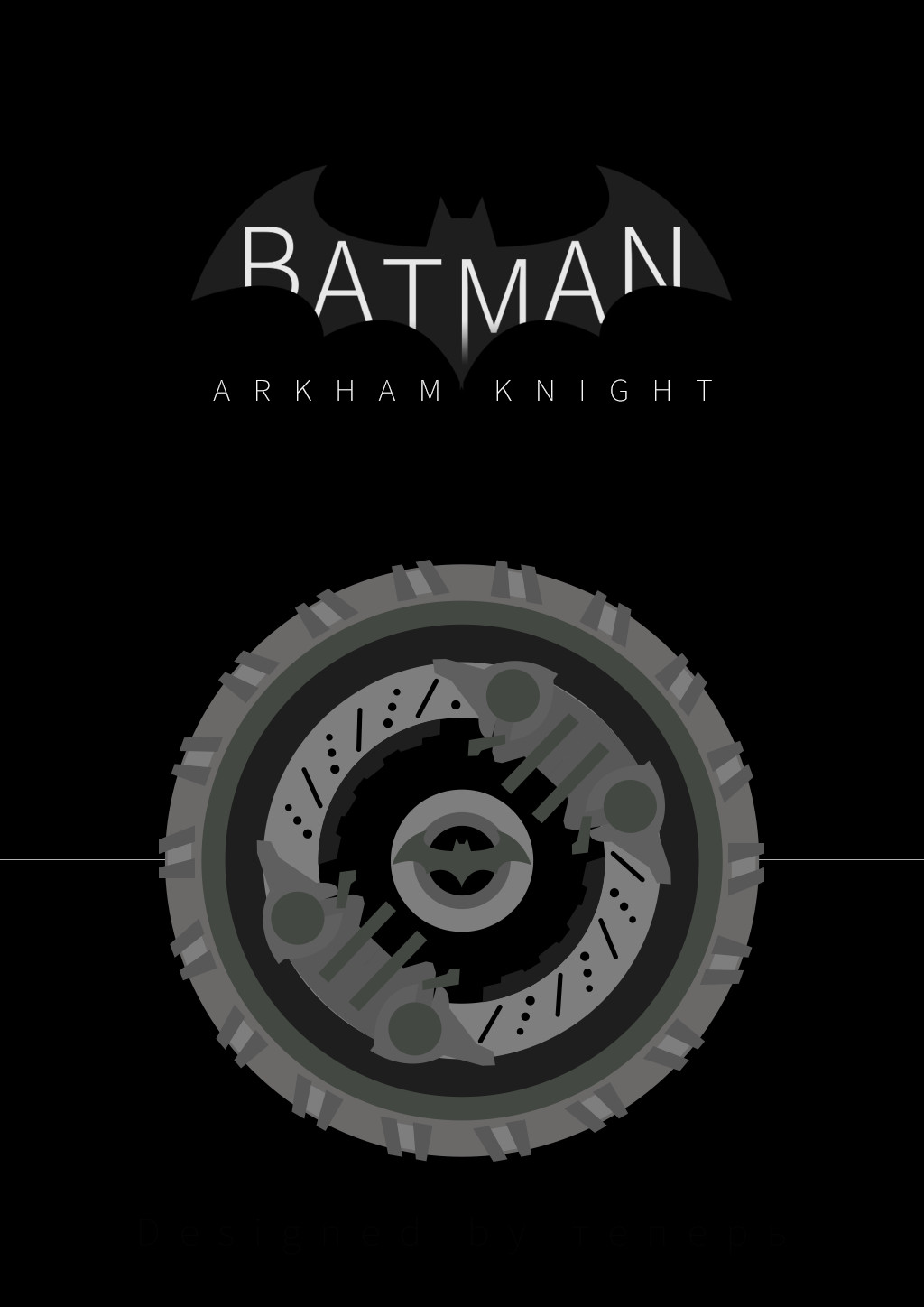 배트맨 아캄 나이트&#44; 배트모빌 포스터