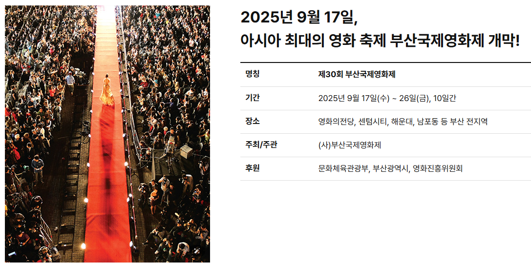 부산국제영화제 안내