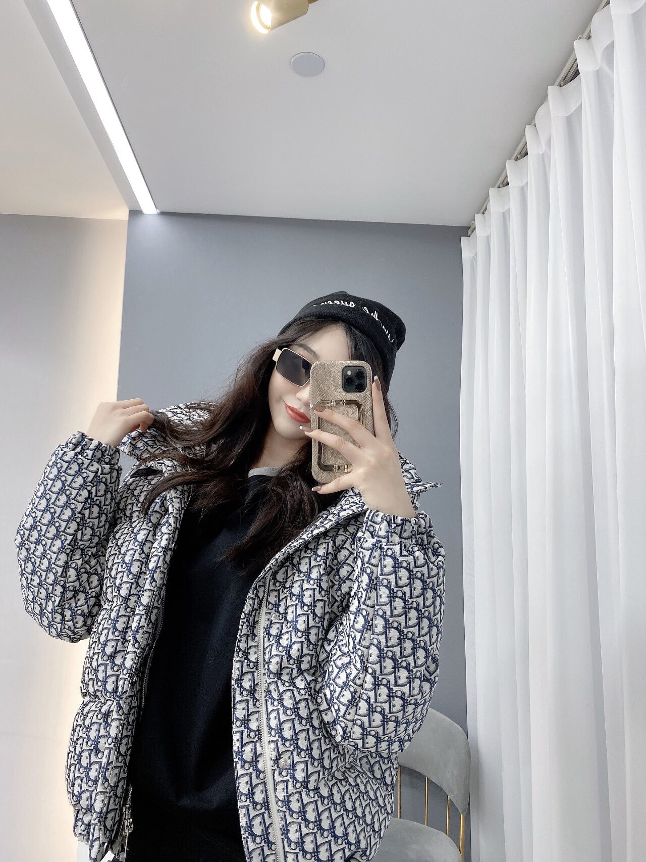  [DIOR] 디올 오블리크 로고 다운 패딩 자켓