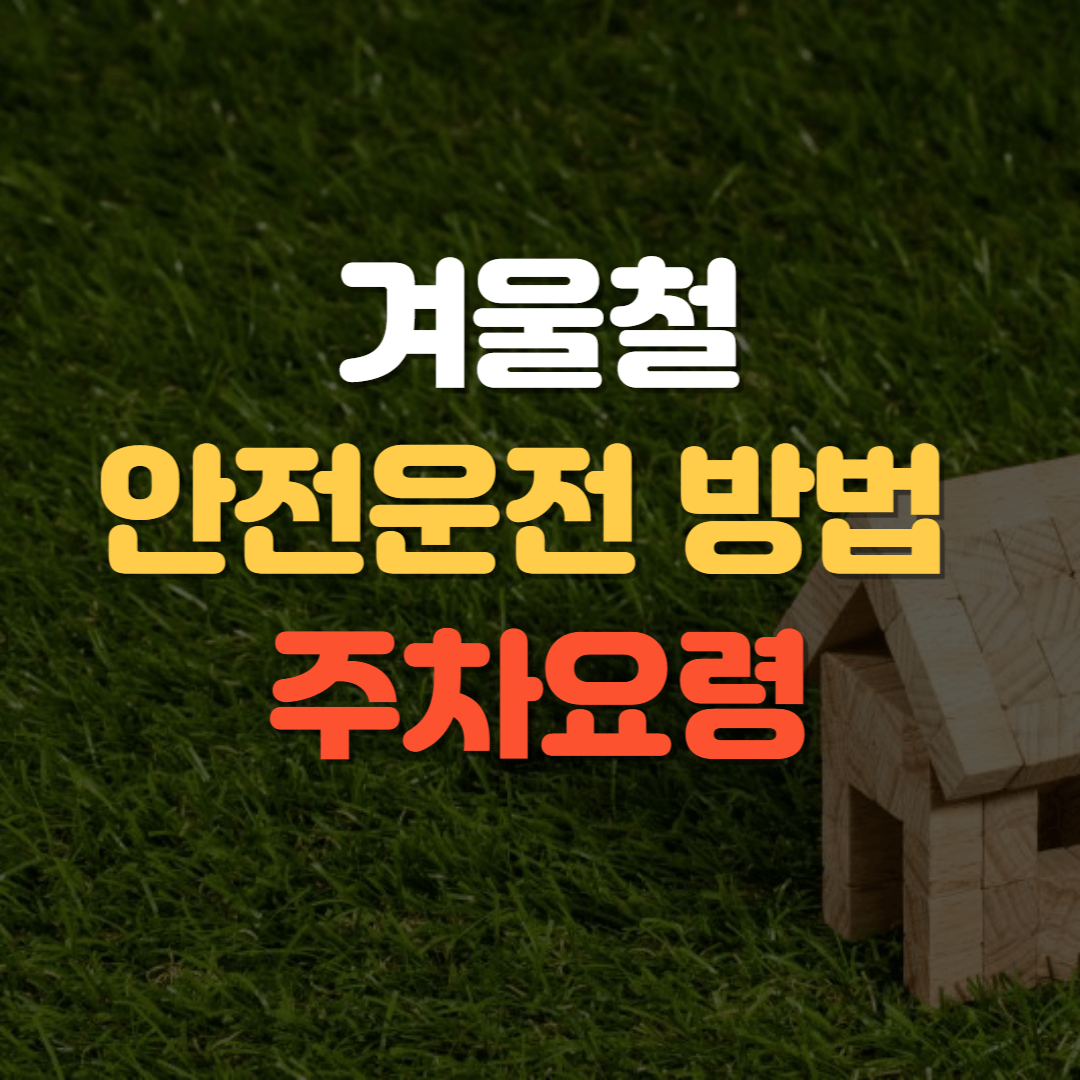 겨울철 안전운전