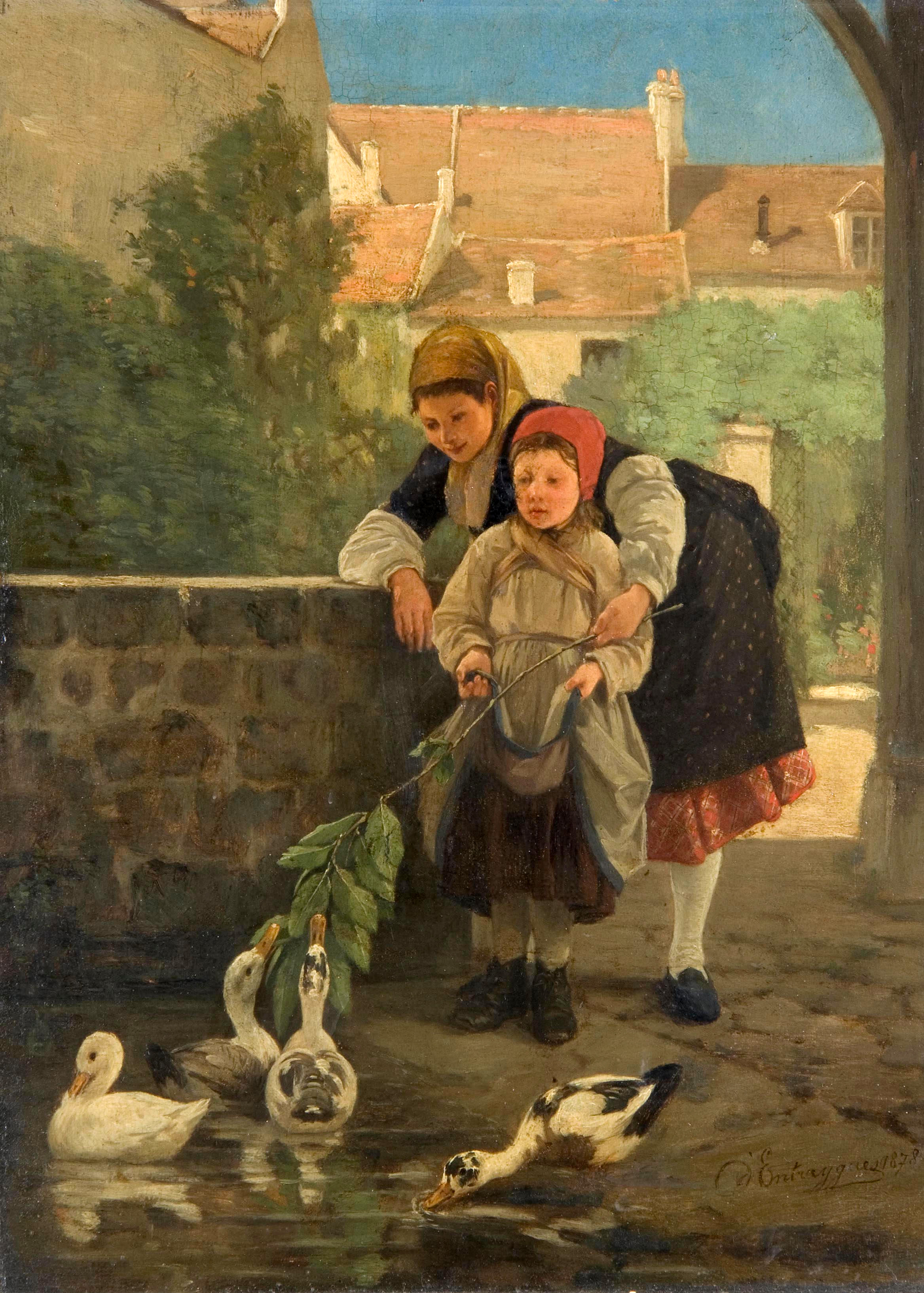 샤를 베르트랑 당트레그(Charles Bertrand d'Entraygues), 프랑스, 화가, 1850-1929