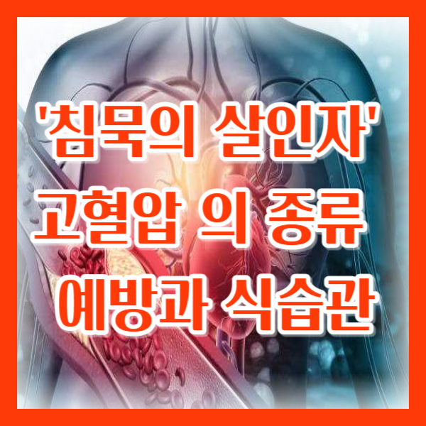 '침묵의 살인자'고혈압 / 고혈압의 종류 예방과식습관