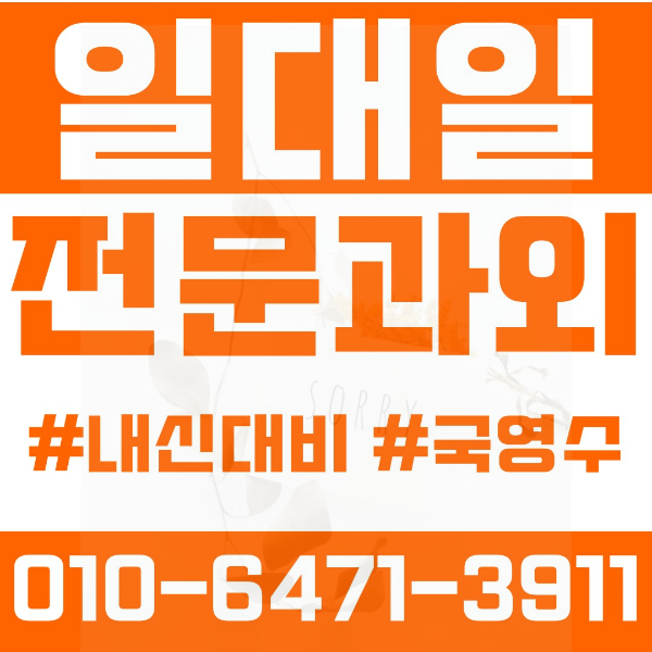  김포 걸포동 초등영어과외 중학생수학과외 선행 예습 복습