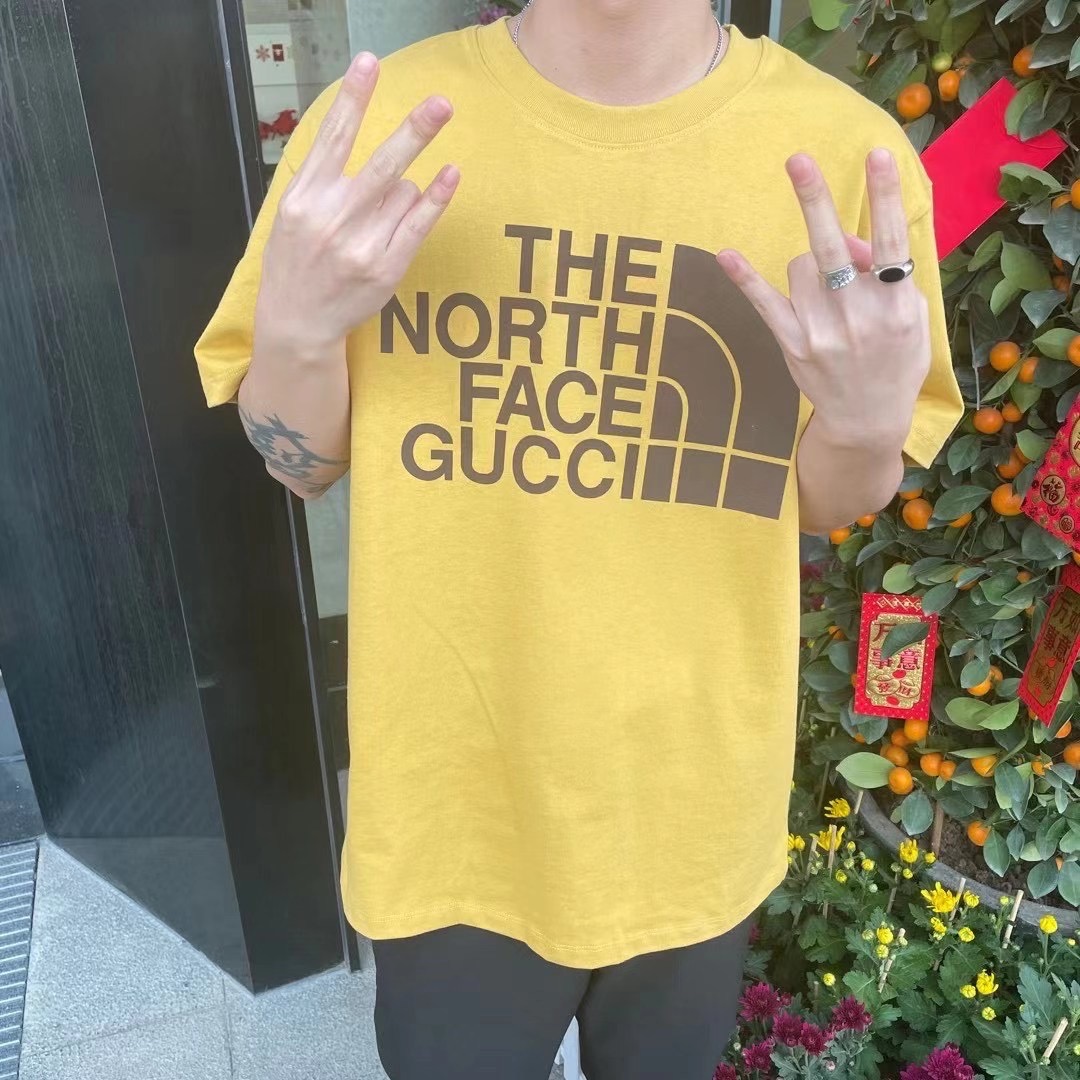  [GUCCI x THE NORTH FACE] 구찌 X 노스페이스 오버사이즈 반팔 티셔츠 616036 XJDCL 1131