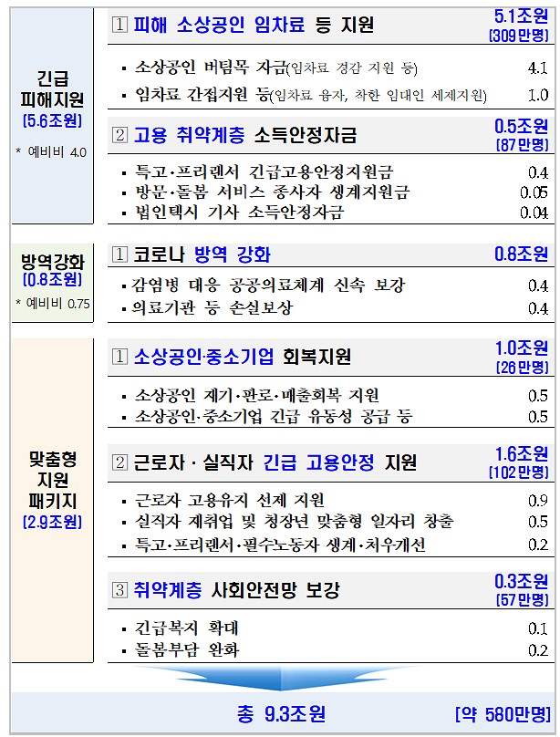  3차 재난지원금 대상 조회