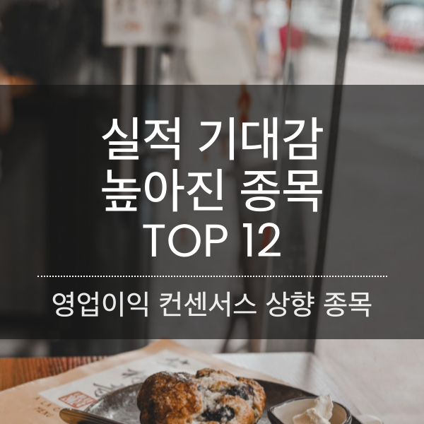 작년 4분기 실적 기대감 높아진 종목 TOP 12