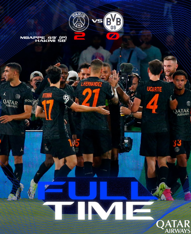 2023-24-챔스-PSG-도르트문트-결과
