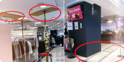  '야탑 NC백화점' 천정 균열에도 정상영업 논란