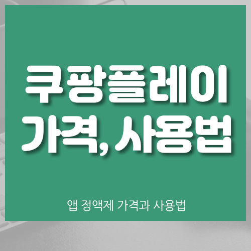  쿠팡 플레이 가격 및 사용법 (국내 OTT)