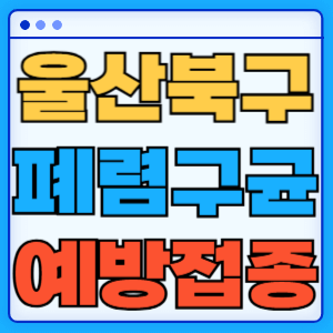 울산 북구 폐렴구균 백신 무료 예방접종 비용지원 가격 신청방법 대상자 간격 13가 15가 20가 23가