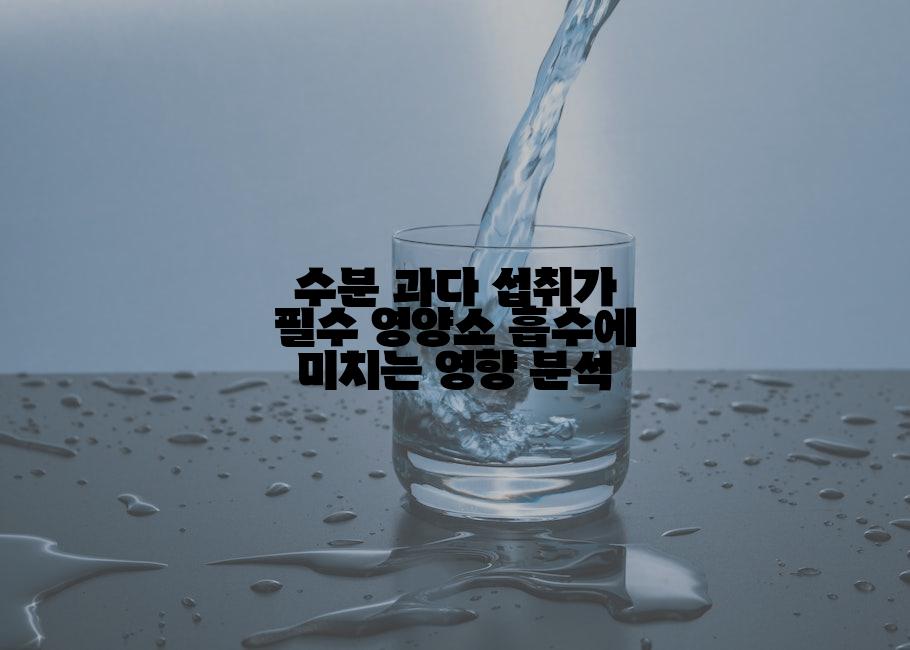수분 과다 섭취가 필수 영양소 흡수에 미치는 영향 분석