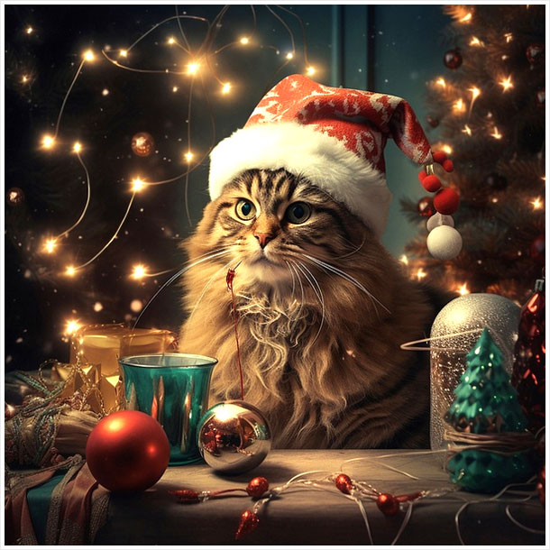 고양이-크리스마스-AI-이미지-14