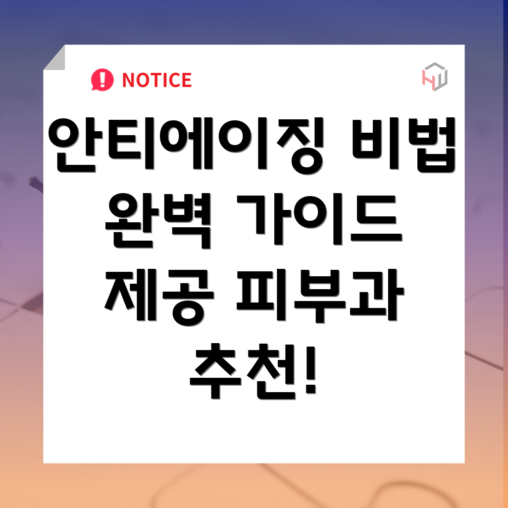 안티에이징 치료