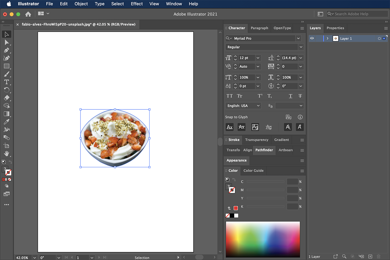 일러스트에서 이미지 누끼 따기