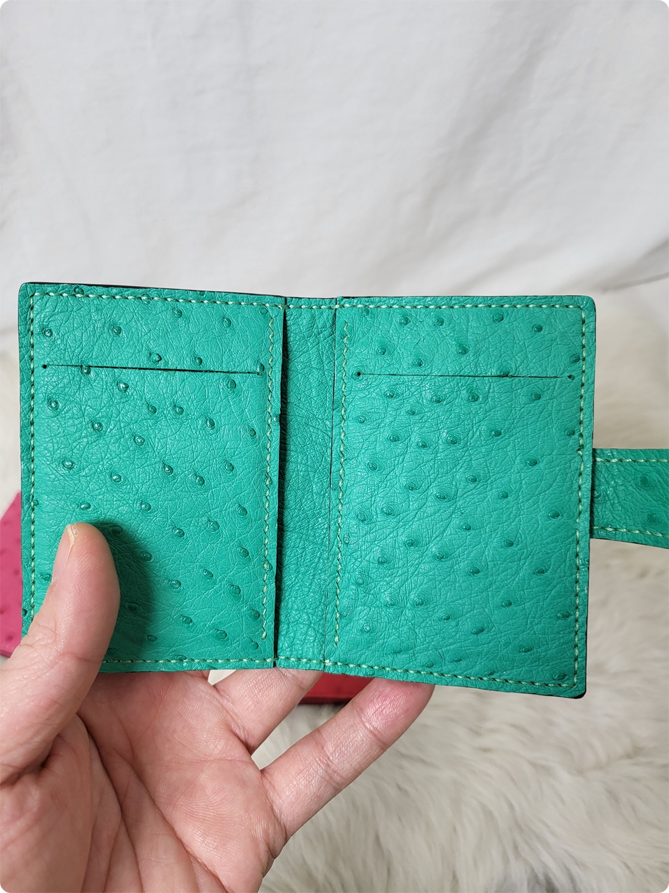 연녹색 카드 지갑