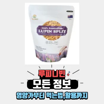  루피니빈의 모든 정보 / 영양가부터 먹는법,활용까지