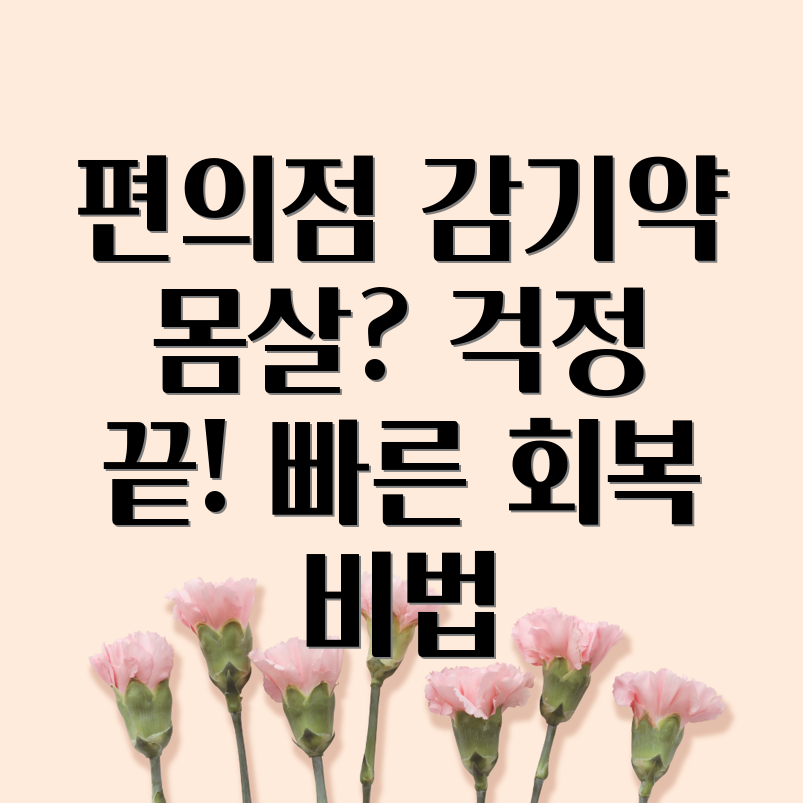 편의점 몸살약