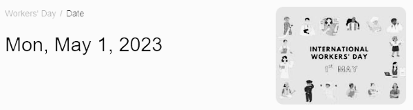 5월 1일 노동절,  노동절