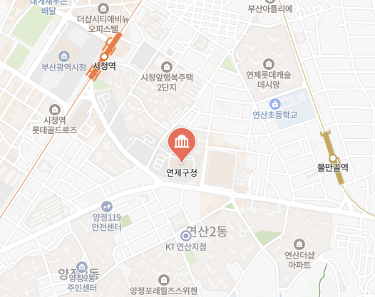 연제구청 위치 이미지