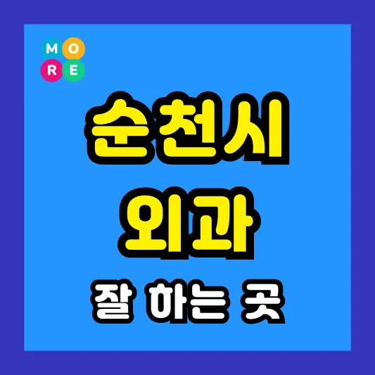 전남 순천시 외과 후기 좋고 수술 잘하는 전문의원 병원 BEST 3곳 추천