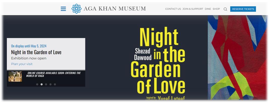 Aga Khan Museum (아가 칸 박물관) 홈페이지 캐나다 토론토 (Toronto) 여행 명소