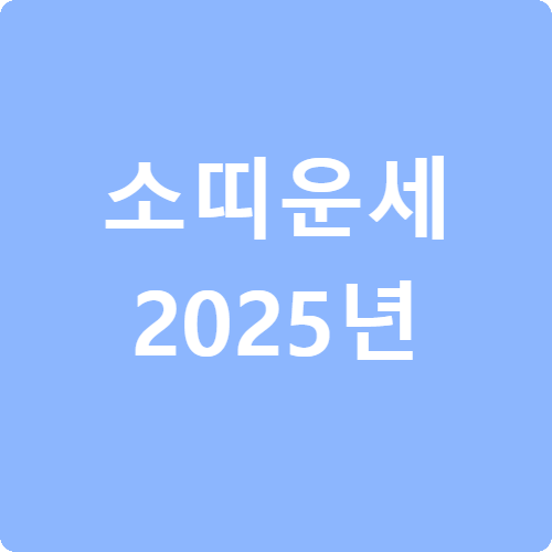 소띠 운세 2025년