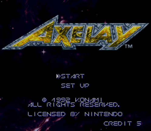  SNES ROMS - Axelay (EUROPE / 유럽판 롬파일 다운로드)