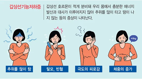 갑상선 기능 저하증 증상