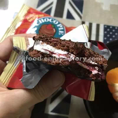 초코파이-내용물-딸기앤크림