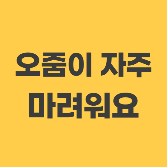  오줌이 자주 마려워요 빈뇨 방광염 원인